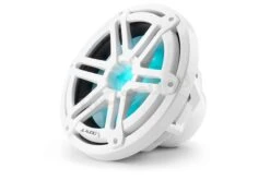 M3-10IB-S-Gw-i-4 Subwoofer Marino Da 25cm (175 W, 4 Ohm) - Griglia Sportiva Bianco Lucido Con Illuminazione LED
