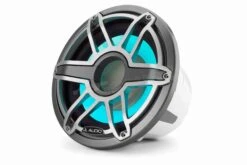 M7-12IB-S-GmTi-i-4 Subwoofer Marino Da 30cm Con Illuminazione A LED, Griglia Sportiva E Finitura Titanio