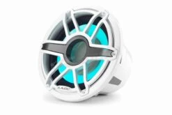 M7-12IB-S-GwGw-i-4 Subwoofer Marino Da 30cm Con Illuminazione A LED, Griglia Sportiva E Finitura Bianca