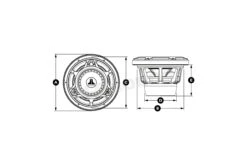 MX10IB3-SG-TB Subwoofer Marino 25 Cm -Jl Audio jl audio mx10ib3 sg tb num 4 pid 22835